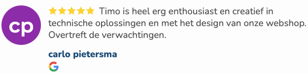 Schermafbeelding van de website van Wijnwagentje, deel 1