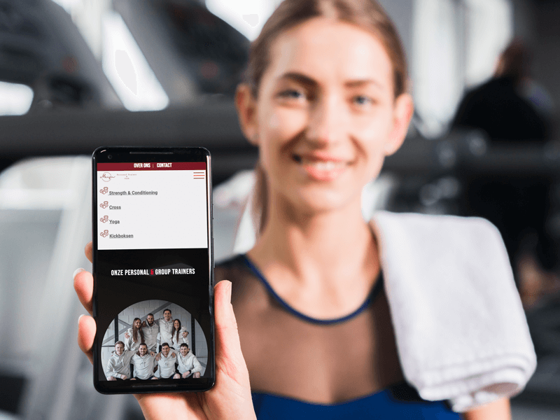 Schermafbeelding van de website van Meijn Personal Trainer & Coach, deel 2