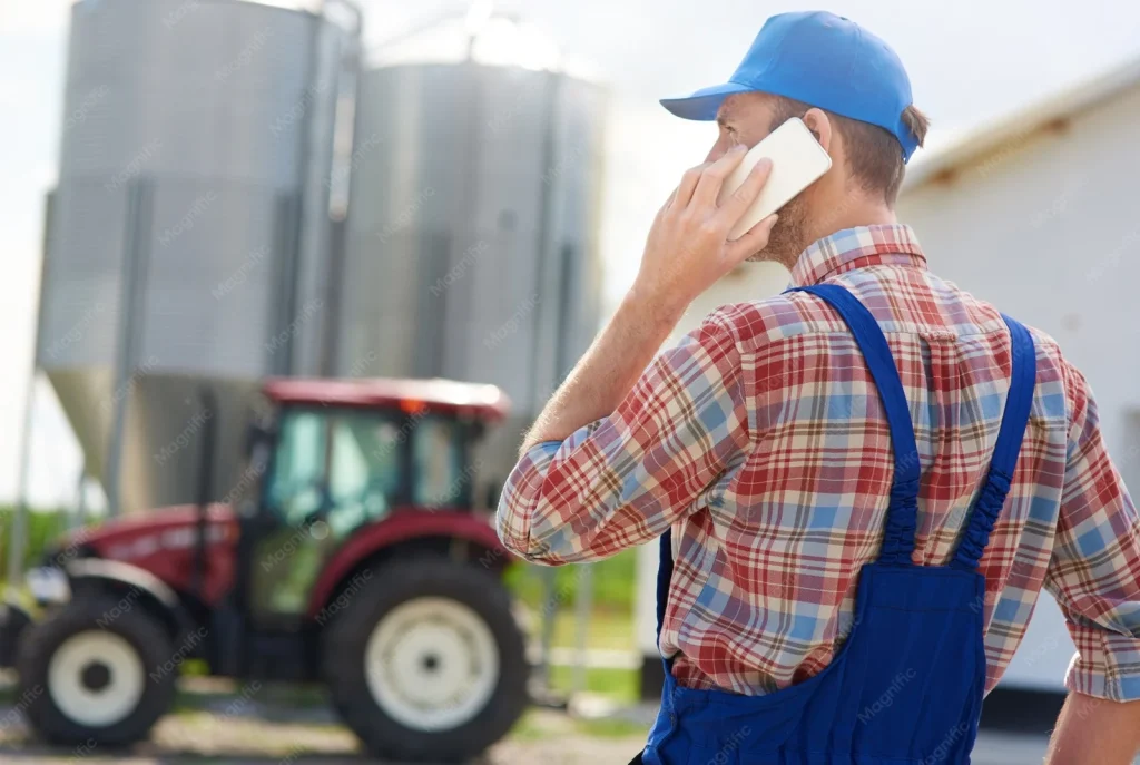 Agrarisch bedrijf met jonge ondernemer tussen de gewassen