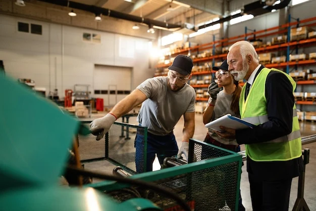 Groothandel en industrie – kwaliteitscontrole bij een industriële machine