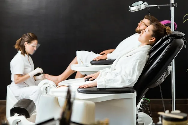 Persoonlijke verzorging – pedicurebehandeling in een moderne salon