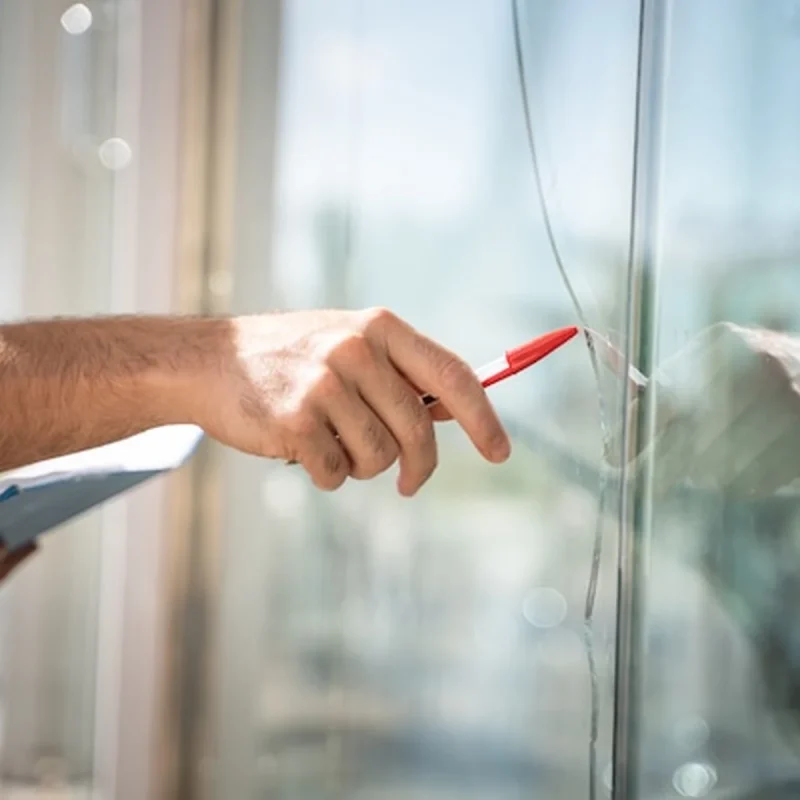 Glaszetters – uitgelichte afbeelding glasschade inspecteren